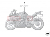 BMW Motorrad BMW 2013 S models S 1000 RR 15 (0D10,0D21) Adhesive label for fuel tank
