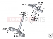 BMW Motorrad BMW 2013 S models S 1000 R (0D02, 0D12) Fork bridge