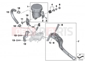 BMW Motorrad BMW 2013 S models S 1000 R (0D02, 0D12) Single parts, parking brake fitting
