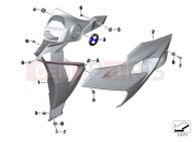 BMW Motorrad BMW 2013 S models S 1000 R (0D02, 0D12) Fairing side section, front