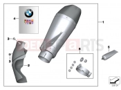 BMW Motorrad BMW 2013 S models S 1000 R (0D02, 0D12) Sport muffler