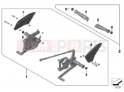 BMW Motorrad BMW 2013 S models S 1000 R (0D02, 0D12) HP Footpeg system