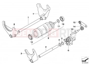 BMW MOTORRAD R 1200 ST (0328,0338) 6-speed transmission shift components