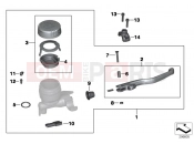 BMW MOTORRAD R 1200 ST (0328,0338) Handbrake lever