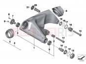 BMW MOTORRAD R 1200 ST (0328,0338) Rear wheel swinging arm