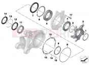 BMW MOTORRAD R 1200 ST (0328,0338) Bearings, ring gear, Integral ABS 1