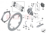 BMW MOTORRAD R 1200 ST (0328,0338) Front brake, retrofit, rivet package