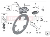 BMW MOTORRAD R 1200 ST (0328,0338) Rear wheel brake