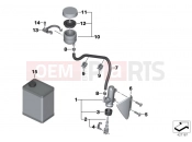 BMW MOTORRAD R 1200 ST (0328,0338) Rear brake master cylinder w container