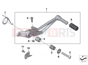 BMW MOTORRAD R 1200 ST (0328,0338) Brake pedal