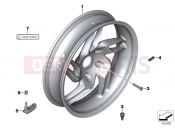 BMW MOTORRAD R 1200 ST (0328,0338) Cast rim, rear