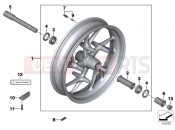 BMW MOTORRAD R 1200 ST (0328,0338) Cast rim, front