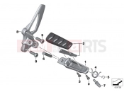 BMW MOTORRAD R 1200 ST (0328,0338) Footpeg plate/Front footpeg