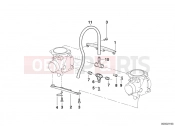 BMW Motorrad BMW 2003 F-Models F 650 97 (0162) Carburetor mounting parts