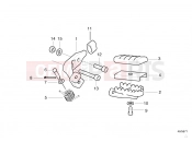 BMW Motorrad BMW 2003 F-Models F 650 97 (0162) Footpeg plate/Front footpeg
