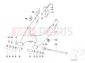 BMW MOTORRAD F 650 GS 00 (0172,0182) Rear wheel swinging arm