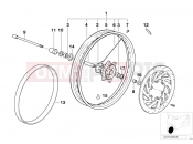 BMW MOTORRAD F 650 GS 00 (0172,0182) Spoke wheel front