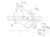 BMW MOTORRAD F 650 GS 00 (0172,0182) Bracket f cockpit trim panel
