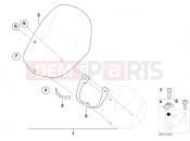 BMW MOTORRAD F 650 GS 00 (0172,0182) Windshield, high
