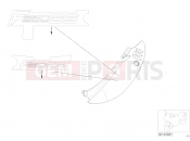 BMW MOTORRAD F 650 GS 00 (0172,0182) Sticker, rear side section