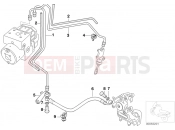 BMW Motorrad BMW 2003 F-Models F 650 GS 04 (0175,0185) Brake pipe rear ABS