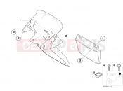 BMW Motorrad BMW 2003 F-Models F 650 GS Dakar 04 (0176,0186) extension license-plate carrier