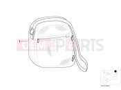 BMW Motorrad BMW 2003 F-Models F 650 GS Dakar 04 (0176,0186) Pocket for Top Case 31l