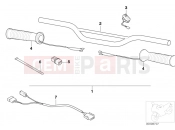 BMW MOTORRAD F 650 CS 02 (0174,0184) Installation kit, heated handle