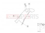 BMW MOTORRAD F 650 CS 02 (0174,0184) Wheel cover, rear