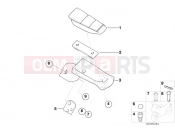 BMW MOTORRAD F 650 CS 02 (0174,0184) Rear footrests