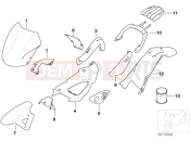 BMW MOTORRAD F 650 CS 02 (0174,0184) Painted parts M917 graphite 2