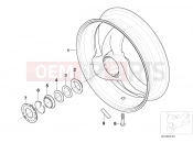 BMW Motorrad BMW 2003 F-Models F 650 CS 04 (0177,0187) Rear wheel