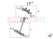 BMW Motorrad BMW 2016 F-Models K7x F 800 GS Adve. 16 (0B55, 0B65) Fork brace, bottom/top