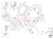 BMW Motorrad BMW 2016 F-Models K7x F 800 GS Adve. 16 (0B55, 0B65) Rear wheel brake