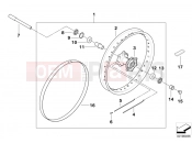 BMW Motorrad BMW 2016 F-Models K7x F 800 GS Adve. 16 (0B55, 0B65) Spoked wheel, front