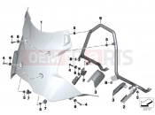 BMW Motorrad BMW 2016 F-Models K7x F 800 GS Adve. 16 (0B55, 0B65) Windshield / mount