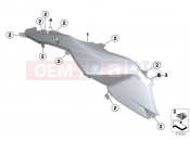 BMW Motorrad BMW 2016 F-Models K7x F 800 GS Adve. 16 (0B55, 0B65) Fairing side panels