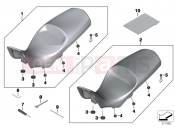 BMW Motorrad BMW 2016 F-Models K7x F 800 GS Adve. 16 (0B55, 0B65) Bench seat