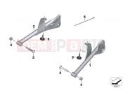 BMW Motorrad BMW 2016 F-Models K7x F 800 GS Adve. 16 (0B55, 0B65) Bracket LED auxiliary headlight