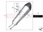 BMW Motorrad BMW 2016 F-Models K7x F 800 GS Adve. 16 (0B55, 0B65) Sport muffler