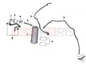 BMW Motorrad BMW 2016 R-Models K5x R 1200 GS (0A01, 0A11) Activated Charcoal Filter/TUBING