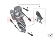 BMW Motorrad BMW 2016 R-Models K5x R 1200 GS (0A01, 0A11) Spring strut, ESA, rear