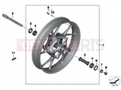 BMW Motorrad BMW 2016 R-Models K5x R 1200 GS (0A01, 0A11) Cast rim, front