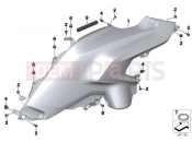 BMW Motorrad BMW 2016 R-Models K5x R 1200 GS (0A01, 0A11) Fairing side section