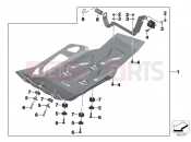 BMW Motorrad BMW 2016 R-Models K5x R 1200 GS (0A01, 0A11) Engine guard, aluminum