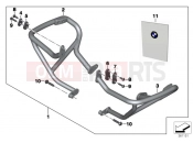 BMW Motorrad BMW 2016 R-Models K5x R 1200 GS (0A01, 0A11) Engine protection bar