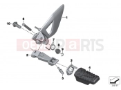 BMW Motorrad BMW 2016 R-Models K5x R 1200 RT (0A03, 0A13) Footrest, front