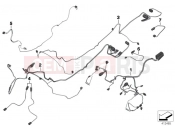 BMW Motorrad BMW 2016 R-Models K5x R 1200 RT (0A03, 0A13) Various additional cable harnesses
