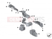 BMW Motorrad BMW 2016 R-Models K5x R 1200 R (0A04, 0A14) Heat protection