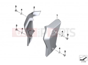 BMW Motorrad BMW 2016 R-Models K5x R 1200 R (0A04, 0A14) Grill cover